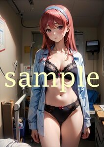 E926 藤崎詩織 ときめきメモリアル 同人 光沢高品質 A4 オリジナル アニメ イラストアート ポスター 美少女 セクシー 美乳美尻 下着 フェチ