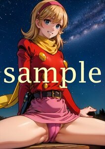 E962 フランソワーズ サイボーグ009 同人 光沢高品質 A4 オリジナル アニメ イラストアート ポスター 美少女 セクシー 美乳 下着 フェチ