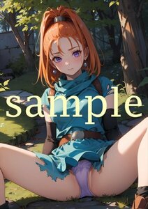 E1036 バーバラ ドラゴンクエストⅥ 同人 光沢高品質 A4 オリジナル アニメ イラストアート ポスター 美少女 セクシー 美乳 美尻 フェチ