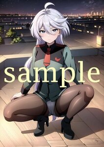 E1061 ミオリネ・レンブラン 同人 光沢高品質 A4サイズ オリジナル アニメ イラストアート ポスター 美少女 セクシー 美乳 美尻 下着フェチ