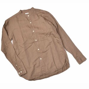 定価22000円 PHIGVEL フィグベル C/L BAND COLLAR SHIRT バンドカラーシャツ 長袖 2サイズ メンズ PMAB-LS08 M843632