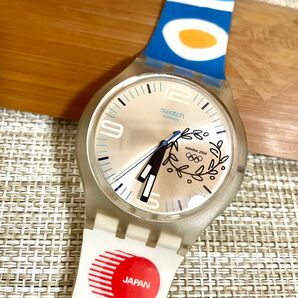 [希少:限定特価品:ランクA/稼働]Swatch スウォッチ 2004アテネオリンピック日本代表モデル/AG2002/腕時計