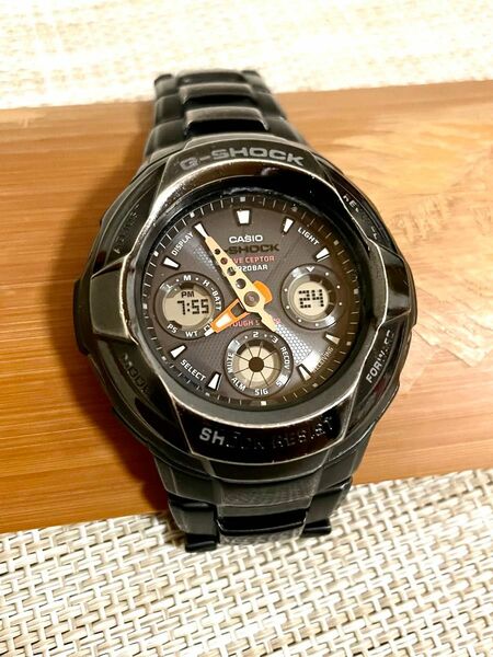 [電波ソーラー/限定特価品/稼働]CASIO G-SHOCK TheG GW-1800/ブラック/アナデジ/フルメタル/腕時計