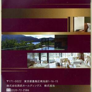 西武ホールディングス 株主優待券冊子 1000株保有用 (切符はつきません)の画像2