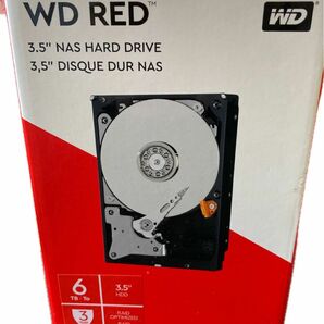 ☆新品未使用品/匿名配送☆ウエスタンデジタル WD 6TB Red NAS 3.5インチ 内蔵HDD ハードディスク 純正箱付