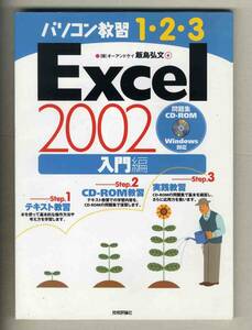 【d8055】平成14 パソコン教習1・2・3 Excel 2002 入門編／飯島弘文 (CD付き)