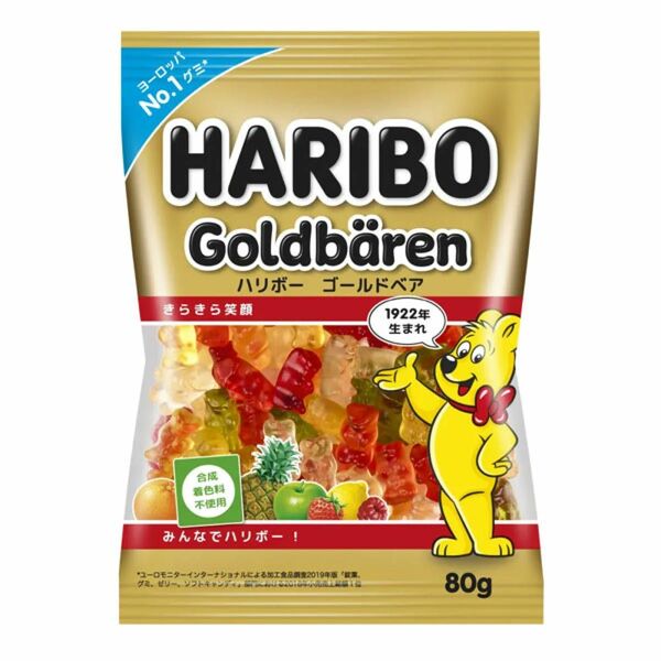 HARIBO ハリボー・ゴールドベア 80g 3袋