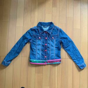 未使用mDesigual デシグアル ジージャン Gジャン デニムシャツ デニムジャケット スパンコール