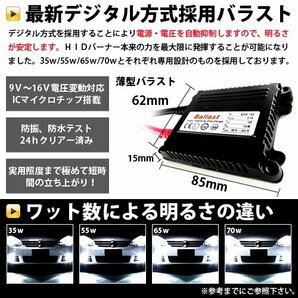 最安値 hIDフルキット 薄型バラスト 35w h4切替 12000k hID ヘッドライト hID フォグランプ キセノン フル セット コンパクト ライトの画像3