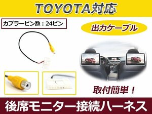 メール便送料無料 トヨタ NhDT-W55ナビ用 映像出力ハーネス 後部座席 リアモニター 純正カーナビ VIDEOOUT 8P 外部出力 変換コード