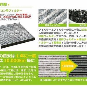 メール便送料無料 エアコンフィルター セレナ 後期 C26系 AY684-NS009 互換品 日産 クリーンフィルター 脱臭 エアフィルタ 自動車用の画像2