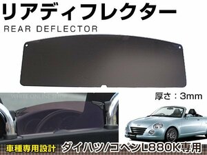 リア ディフレクター ダイハツ コペン L880K カラータイプ スモーク 黒 カラーディフレクター カラーディフレクター