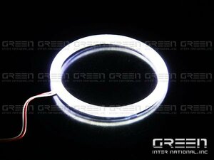 LED増量タイプ! COB イカリング 145mm 180連 単品 1個 ホワイト LED 電球 丸型 ライト ランプ 交換 ドレスアップ カスタム