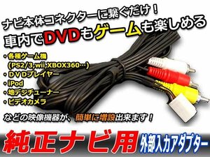 メール便送料無料 VTR 外部入力ケーブル トヨタ マークⅡクオリス MCV20/21/25/SXV20/25 VTRアダプター カーナビ メーカー純正ナビ 映像