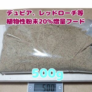 特製高品質デュビアレッドローチフード【500g】食物性粉末20%増量