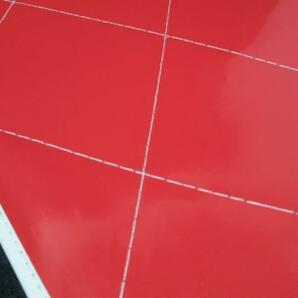 レトロ ミシン泥除け 430×400 レッド（赤） 裏/黒 フチ/白 2枚セットの画像3