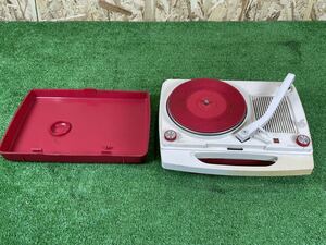 4B95 National SF-320 portable record player National Showa Retro present condition goods 