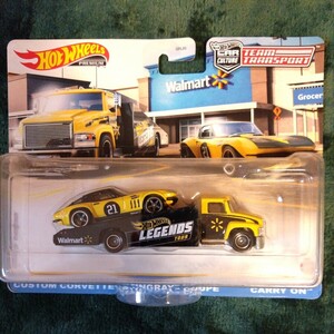 ホットウィール Hot Wheels TEAM TRANSPORT CUSTOM CORVETTE STINGRAY COUPE CARRY ON