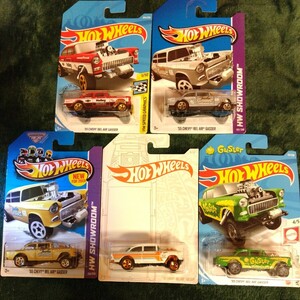 ホットウィール Hot Wheels 1 CHEVY BEL AIR GASSER 5台セット