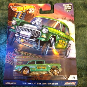 ホットウィール Hot Wheels DRAG STRIP DEMONS '55 CHEVY BEL AIR GASSERの画像1