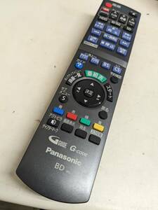 【FNB-23-105】Panasonic パナソニック BD テレビリモコン n2qayb000472　電池フタなし・動確済