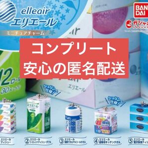 エリエール ミニチュアチャーム 全5種　コンプリート　コンプ　 elleair トイレットペーパー 除菌シート キッチンタオル