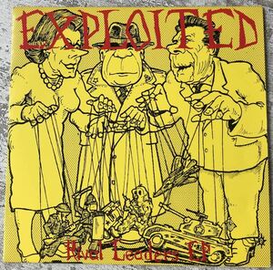 希少 UK ORIG EP THE EXPLOITED RIVAL LEADERS EP Glossy Card Sleeve PAX 15 Hardcore Punk