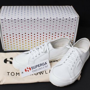 【別注】SUPERGA×TOMORROWLAND 2750 レザースニーカー 定価14,850円 size39 WHITE S11276W スペルガ トゥモローランド