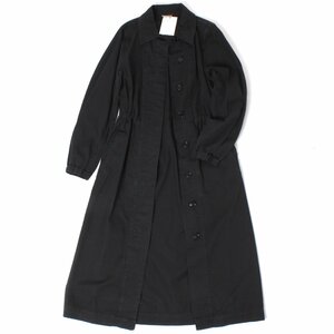 【タグ付・新品・定価93,500円】DRIES VAN NOTEN GARMENT DYE コットンコート size36 ブラック ドリスヴァンノッテン