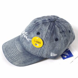 【タグ付き・新品・定価4,840円】WTW NEWERA KIDS DENIM CAP ブルー ダブルティー ニューエラ キャップ 帽子 キッズ