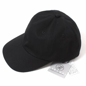 【タグ付・新品・定価16,500円】KIJIMA TAKAYUKI COTTON CHINO 6PANEL CAP フリー BLACK E-008B-01 キジマタカユキ コットンチノ キャップ