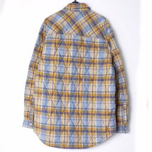 22AW【タグ付き・新品】ISABEL MARANT VESTE MUSY キルティング シャツ ジャケット 中綿 sizeL BLUE/YELLOW イザベルマラン チェック_画像5