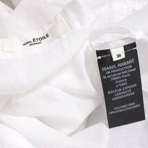 22ss【タグ付き・新品・定価68,200円】ISABEL MARANT ETOILE LANIKAYE DRESS size36 WHITE 22PRO1518 イザベルマランエトワール ミニドレス_画像8