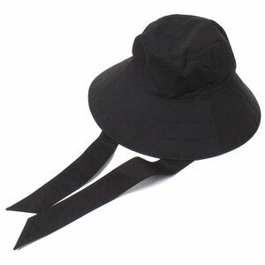 24ss【タグ付・新品・定価17,600円】KIJIMA TAKAYUKI POLY COTTON BUCKET HAT 1 BLACK W-241135-01 キジマタカユキ バケットハット