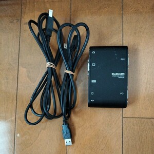 ELECOM エレコム KVMスイッチ 切替器 USB KVM-BU2　中古品