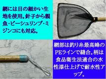 めだか選別網・真LLサイズ　扇型　メダカ　タモ_画像2