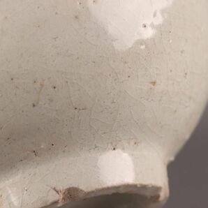 古美術 朝鮮古陶磁器 李朝 白磁 茶碗 時代物 極上品 初だし品 C5363の画像9