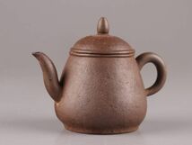 中国古玩 唐物 煎茶道具 朱泥 紫泥 紫砂壷 茶壷 急須 萬寶 在印 時代物 極上品 初だし品 C5794_画像2