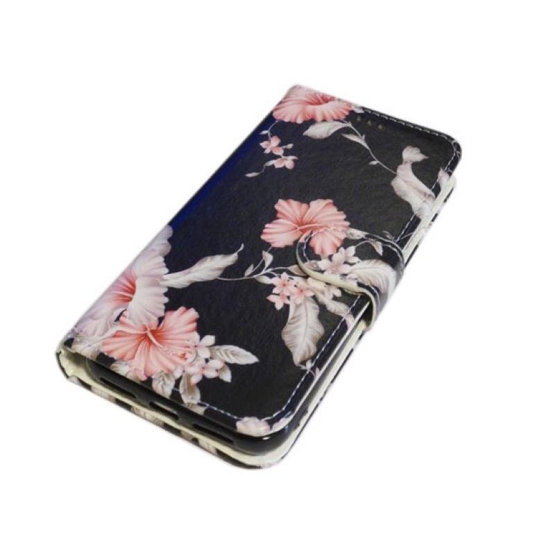 iPhone XS Max نوع الكمبيوتر المحمول حامل البطاقة حامل اللوحة نمط الطباعة PU iPhone XS Max Case Cover Flower, مُكَمِّلات, حالة اي فون, آيفون XS ماكس