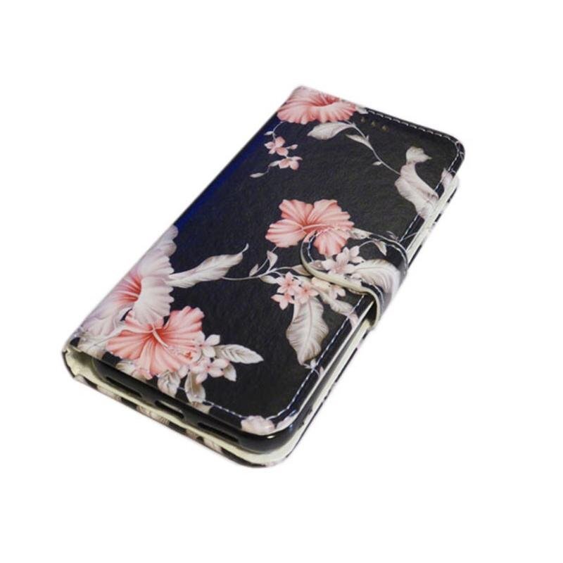 iPhone 11 Pro Max 11 Pro Max Type d'ordinateur portable support porte-carte peinture motif impression PU étui pour iPhone couverture fleur, accessoires, Coque iPhone, Pour iPhone 11 Pro Max