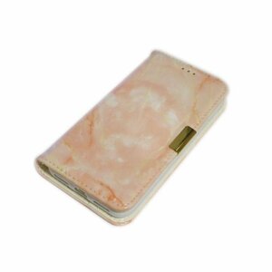 iPhone XS Max 手帳型 スタンド カードホルダー 大理石柄 マーベル柄模様 PU アイフォン アイホン XS マックス ケース カバー ピンク 桃色