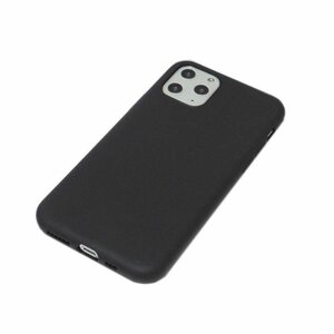 iPhone 12 Pro/12 ジャケット シンプル 無地 TPU 非光沢 マット アイフォン アイホン 12 プロケース カバー ブラック 黒色