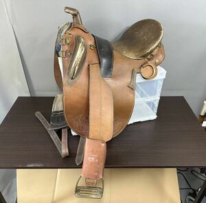 ウエスタンサドル 鞍 乗馬 馬具 カウボーイ SYDNEY SADDLERY 英国製 現状品