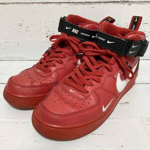 【入手困難】NIKE AIR FORCE 1 MID '07 LV8 スニーカー ナイキ エアフォース1 ミッド ユーティリティ ユニバーシティレッド 27cm US9