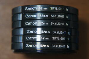 [52mm] Canon SKYLIGHT 1x 保護フィルター 280円/枚