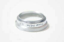 ★美品★[27mm] Carl Zeiss Proxar f=0,1m 銀枠クローズアップフィルター 革ケース付 [F5826]_画像3