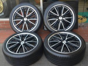 20in ウェッズ クレンツェ エレアボラ 20X8.0J PCD 114.3 5H +49 ファルケン アゼニス FK520L 245/40R20 2023年製 タイヤ付 エルグランド等