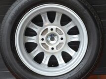 13in SIBILLA NEXT IR-Z 13X4.0 PCD 100 4H +43ブリヂストン ネクストリー 155/65R13 2022年製8分山タイヤ付 モコ ラパン アルト等軽自動車_画像7