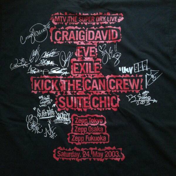 MTV THE SUPER DRY LIVE Tシャツ KICK THE CAN CREW EXILE