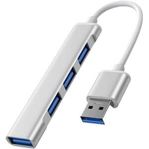 ★USBハブ★ MacBook Windows/Macなど対応 ハブ USB コンパクト 軽量 ウルトラスリム 4ポート バスパワー USB3.0 USBハブ